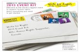 Write For Rights 2013 Event Kit