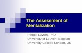 The Assessment of Mentalization