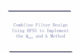 Combline Filter Design Using HFSS to Implement the Qext and k Method