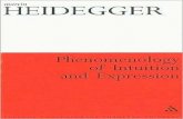 Martin Heidegger. Translator. Tracy Colony Martin Heidegger - Phenomenology of Intuition and Expression Gesamtausgabe.ii. Abteilung Vorlesungen. Bd. 59 2010