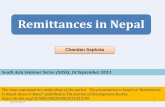 Remittances in Nepal