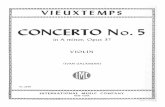 Vieuxtemps Violin Concerto No. 5- Galamian