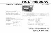 Sony Hcd m500av