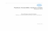 Python Scientific Tutorial
