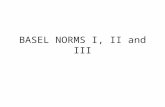 Basel Norms i, II and III