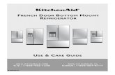 KitchenAid French Door Bottom Mount Refrigerator Freezer KFIS29PBMS