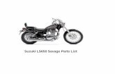 (2001) Suzuki LS 650 P Savage ~ Parts List