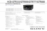 Sony Hcd Gtr333 Gtr555 Gtr777 Gtr888 Service Manual