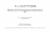 MIPS32 Architecture for Programmers Volume II