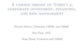 Bolton Chen Wang (2009) (Presentation PPT. a Unified Theory of Tobin's Q, Corporate Investment, Financing, And Risk Management)