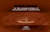WHO Quality and Safety Issues in the Preparation of Homeopathic Medicines 2009