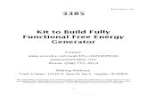 Kit to Build Fully Functional Bedini Free Energy Generator