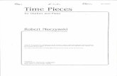 Robert Muczynski Time Pieces for Clarinet and Piano Op.43