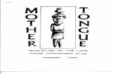 Mother Tongue Newsletter 6 (January 1989)