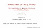 lecture slides on group theory