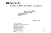 Asko d3250 Dishwasher Manual