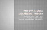Motivational Learning Theory