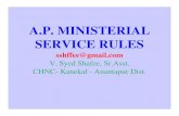 AP Ministerial Service Rules 1998 With Table Under Rule 4