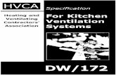 DW172 Specification for Kitchen Ventilation Systems