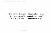 Technical Guide on Internal Audit of Textile Industry- Draft Form CA. Harsha