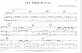 Evanescence - My Immortal (Sheet Music)