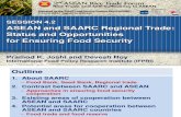PPT: ASEAN & SAARC Regional Rice Trade: Status & Opportunities for Ensuring Food Security