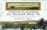 Allied Looting in World War II - Thefts of Art, Manuscripts, Stamps and Jewelry in Europe