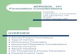 AEROSOL 101 Formulation Considerations