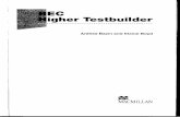 Bec Higher Testbuilder Scan