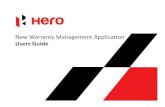 New Warranty Management Application Users Guide