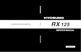 Hyosung RX 125 Manual de Reparatie Www.manualedereparatie.info