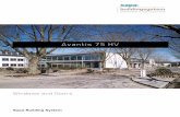 Avantis 75 HV - aluminium windows with hidden vent - Sapa Building System
