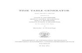 Time Table Generator