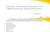 Static Characteristics of Measuring Instruments