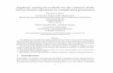 Algebraic Multigrid Methods for the Solution of the Navier-Stokes Equations in Complicated Geometries