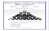 Shoot Great Video with Sony NEX Cameras©