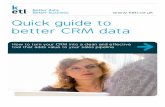KETL Quick guide to better CRM data