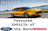 Ford focus featured vehicle of the month march
