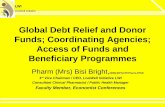 Global debt relief and donor funding