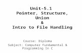 Diploma ii  cfpc- u-5.1 pointer, structure ,union and intro to file handling