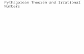 10 pythagorean theorem, square roots and irrational numbers