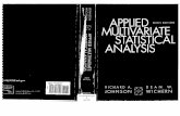 Applied Multivariate Statistical Analysis 6th Ed by Johnson and Wichern 2007 Pearson Book