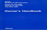 JCPenney Mobile 40-Channel CB Transceiver Model 981-6255 Owner's Handbook
