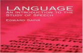 SAPIR, E. - Language an Introduction to the Study of Speech