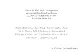 Dystonia with brain manganese