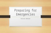 Preparing for emergencies