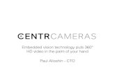 "Designing a Consumer Panoramic Camcorder Using Embedded Vision," a Presentation from CENTR