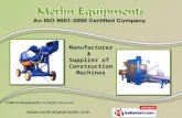 Fly Ash Brick Machines by Merlin Equipments, Coimbatore