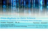 Usama Fayyad talk in South Africa:  From BigData to Data Science