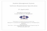 SRS Student Attendance Management System